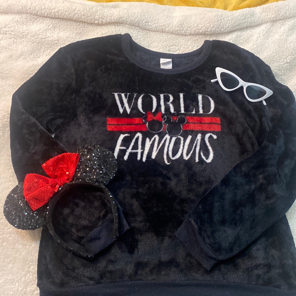 Disney velour sweatshirt